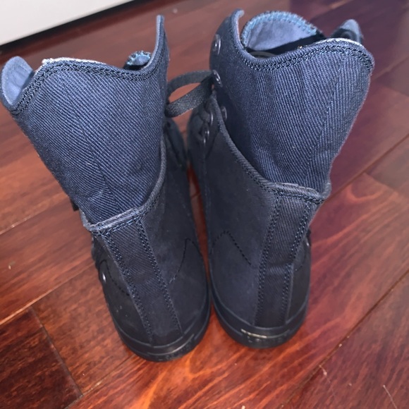 Levi's Navy Blue Hightop Sneakers - Picture 7 of 8